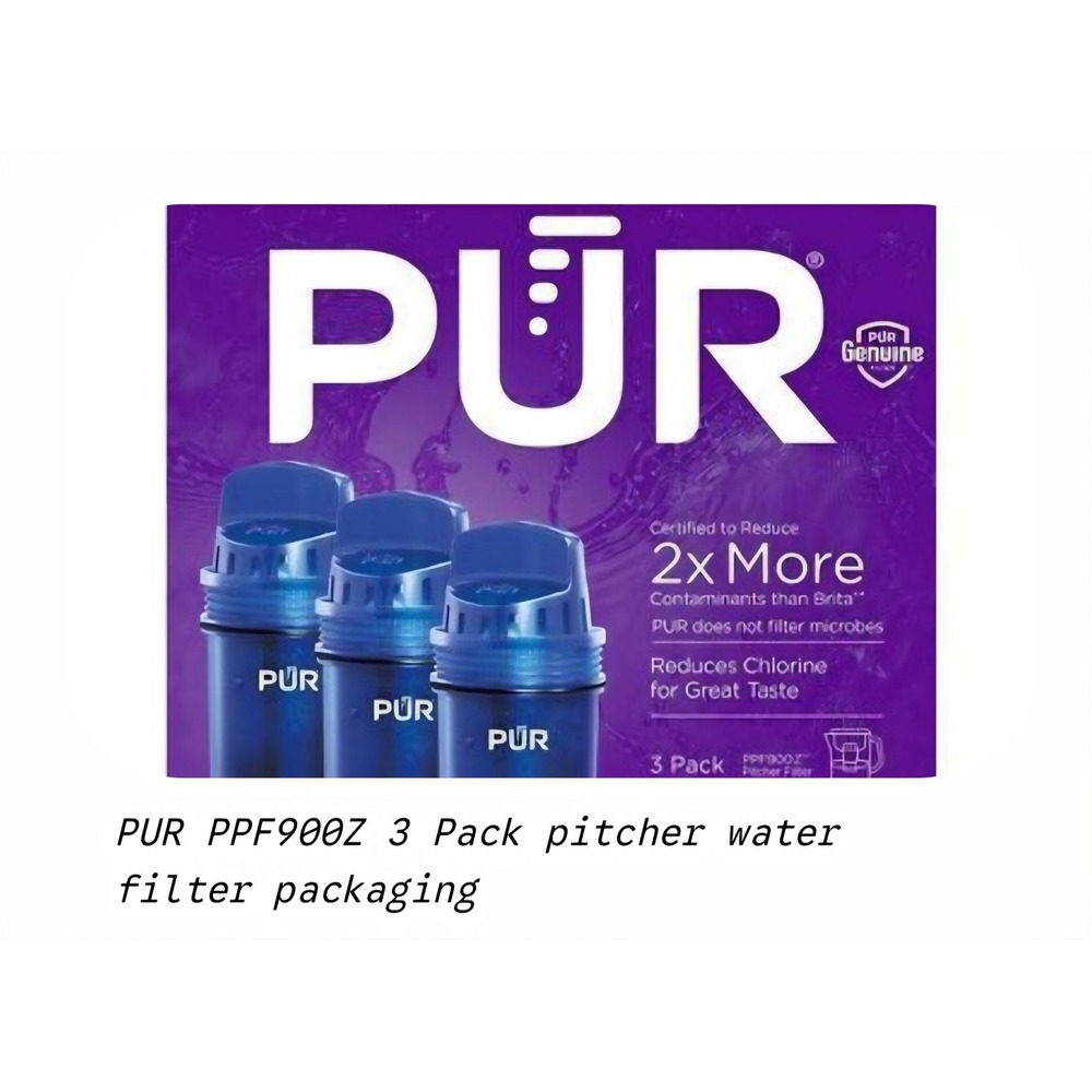 NWT PUR Water Pitcher Replacement Filter 3 Pack Blue PPF900Z‎ 6 Month Value Pack